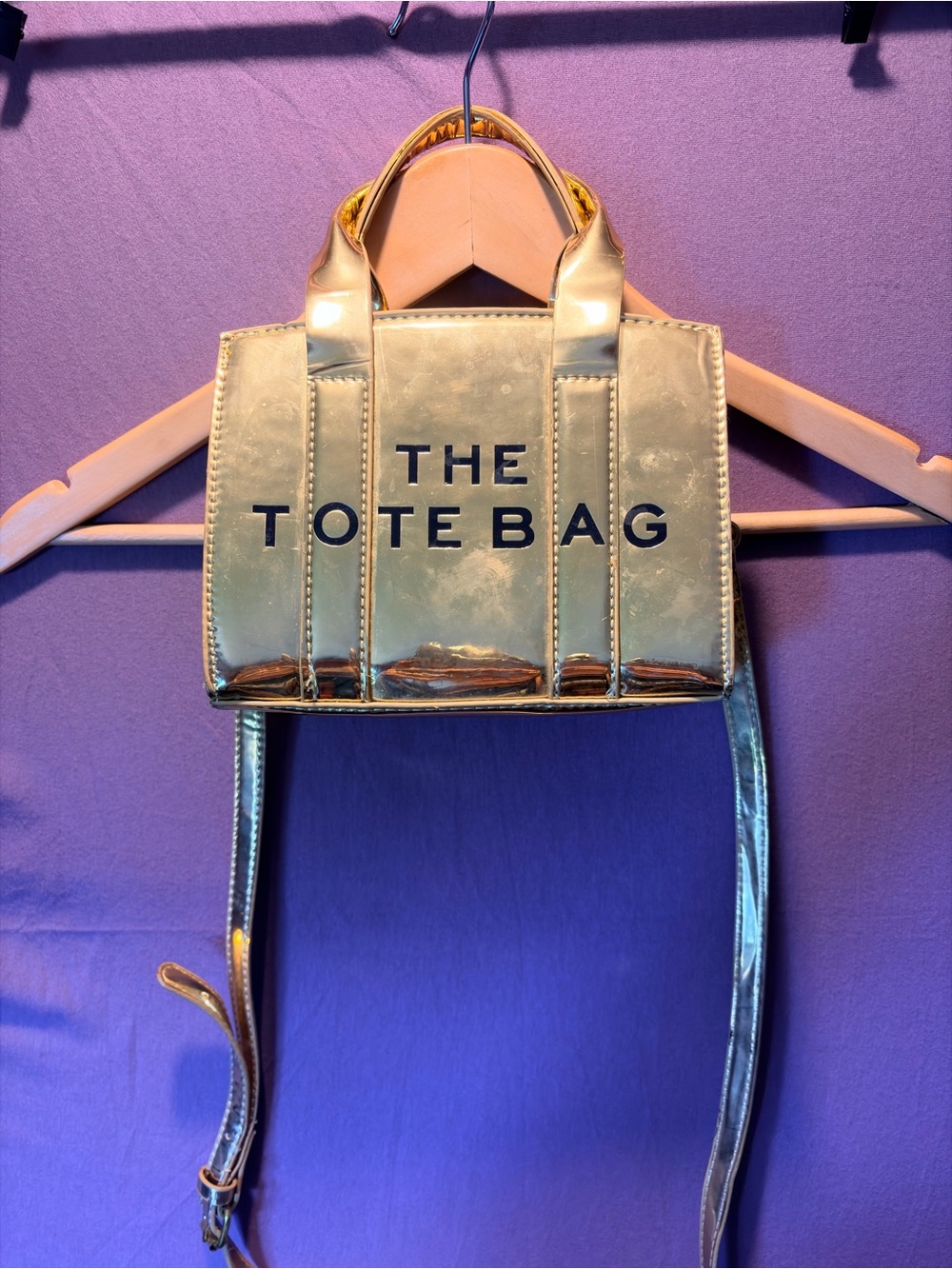 Marc Jacobs Metallic Gold Mini Tote Bag